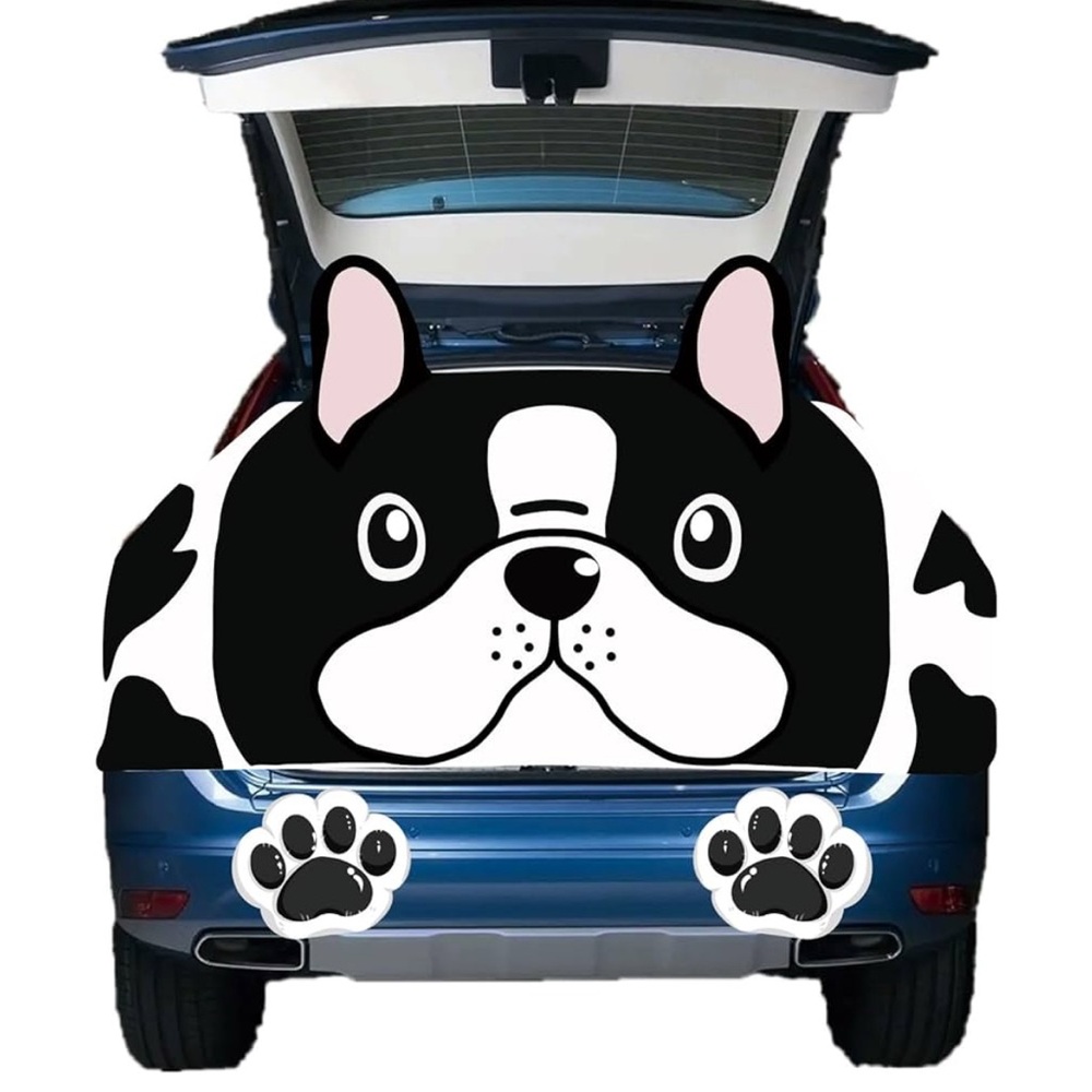 Trunk or Treat French Bulldog Car Decorations Kit 43 x 78,Dogs Decor